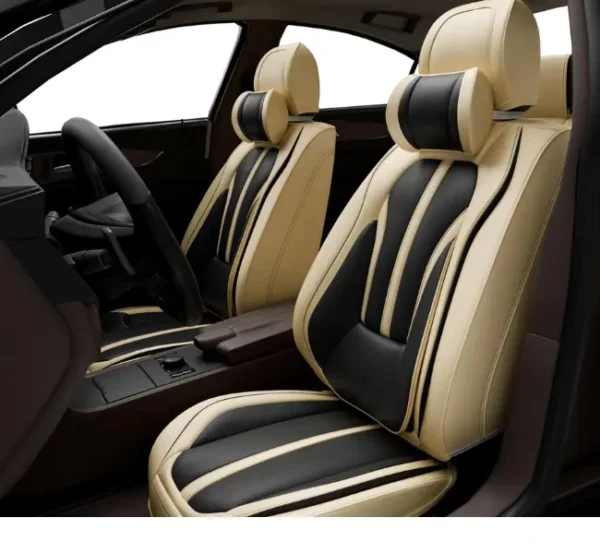 with PVC Leather Car Seat Coverpillow