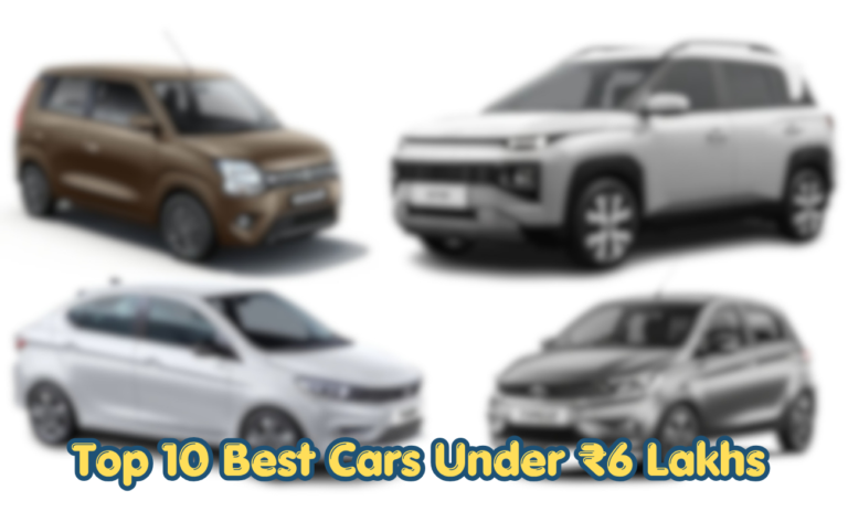 Top 10 Best Cars Under ₹6 Lakhs in India in 2026